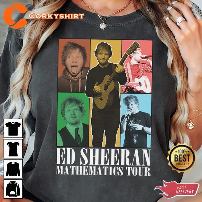 Ed Sheeran Concert Mathematics Sheerios Tour Outfit Charcoal TShirt NH26018 Unisex T-Shirt S