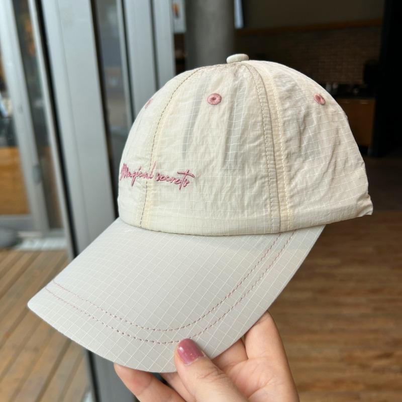 

Summer small fresh hat women s light and breathable quick-drying baseball cap couple outdoor sunshade cap men show small face adjustable