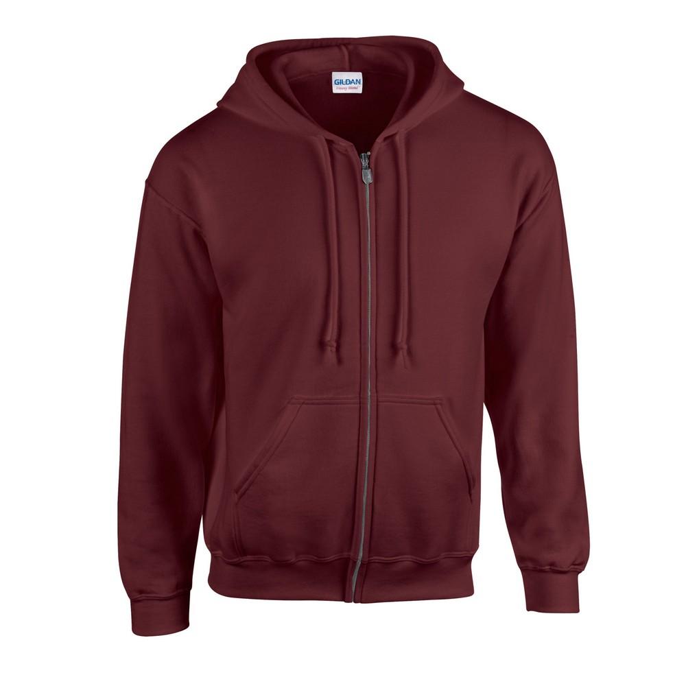 Gildan Heren Heavy Blend Hoodie met Volledige Rits XL