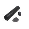 Professional Stainless Steel Cylinder Sand Shaker Rhythm Musical Instruments Metal Hand Percussion Black