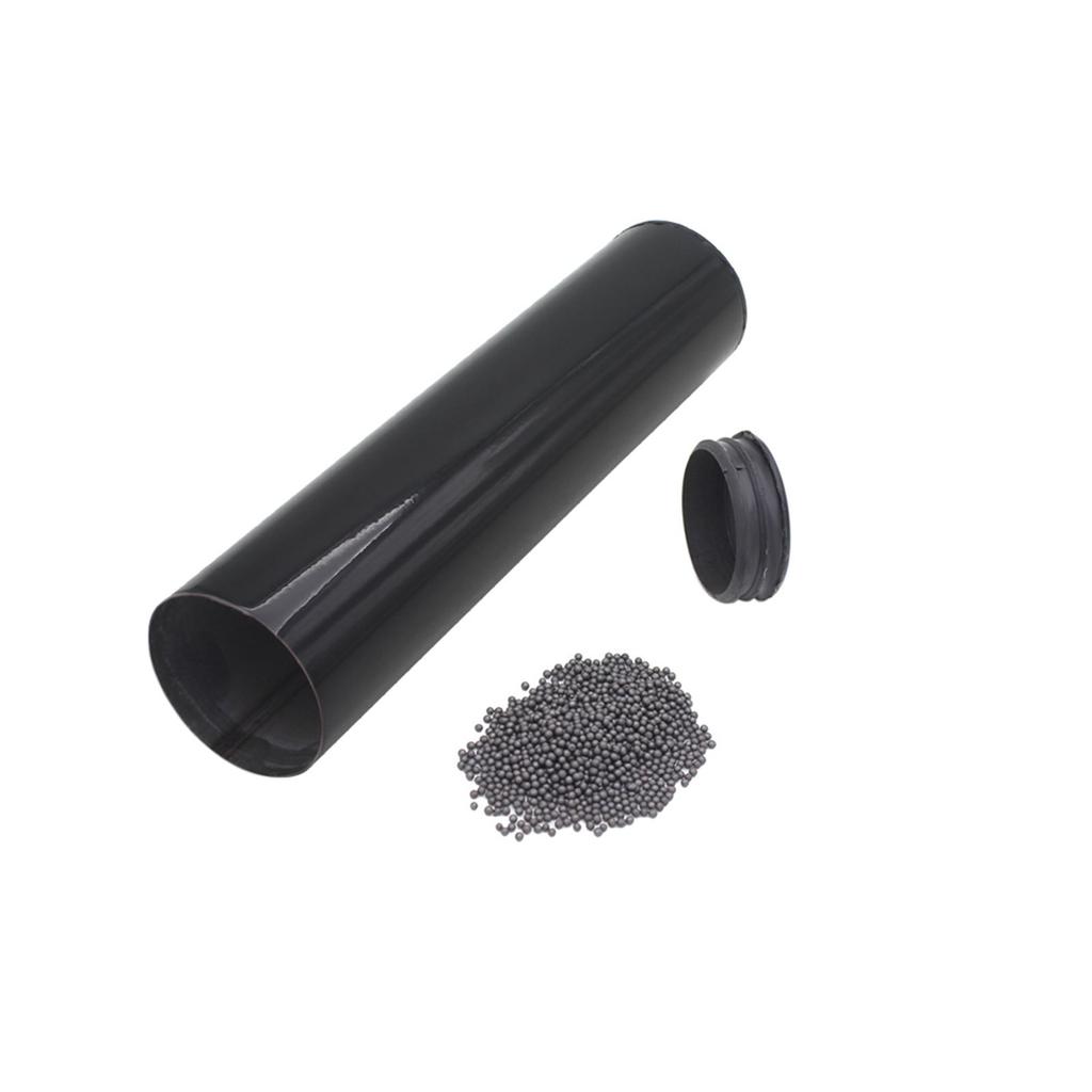 Professional Stainless Steel Cylinder Sand Shaker Rhythm Musical Instruments Metal Hand Percussion Black