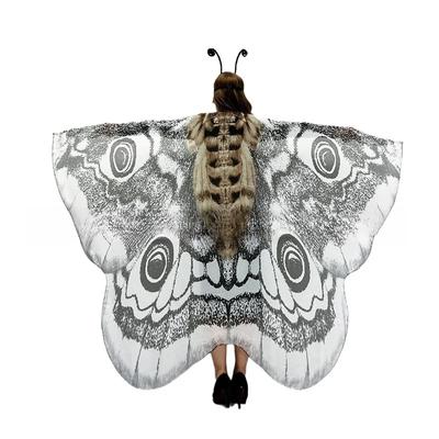 Aripi de Molie Aripi de Fluture Set Costum cu Bandă de Cap Mască, Pelerină Zână Halloween, Costum de Baie Festiv Rave pentru Adulți