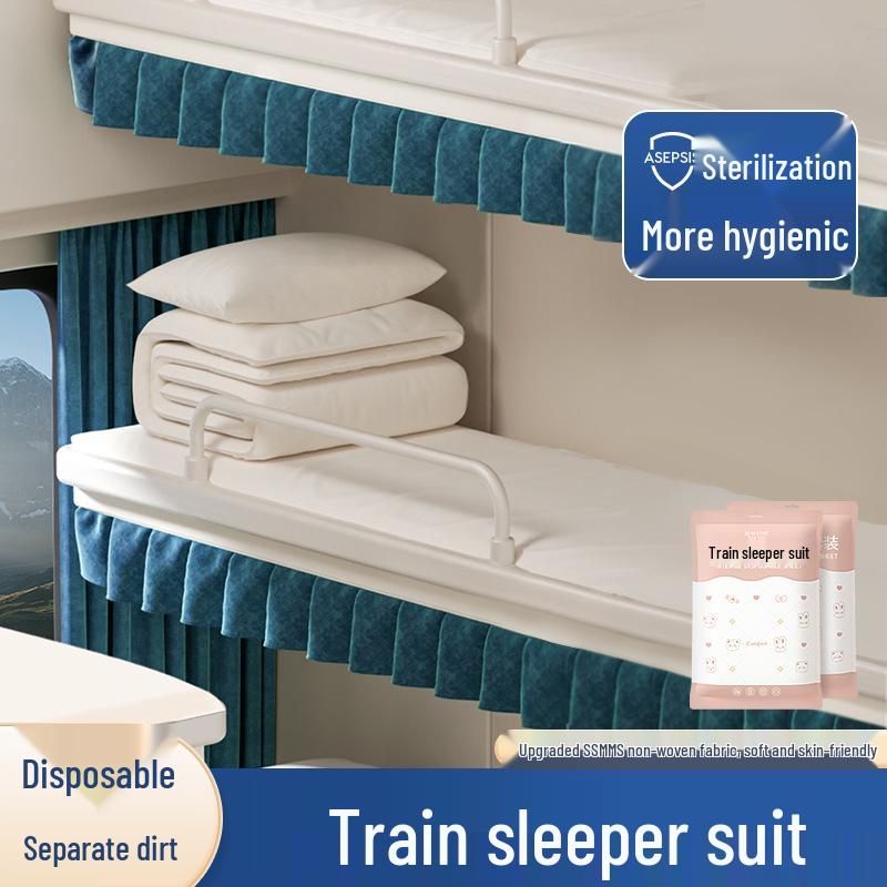 

Портативный 3-предметный комплект двуспального постельного белья и наволочек (Защита от грязи)