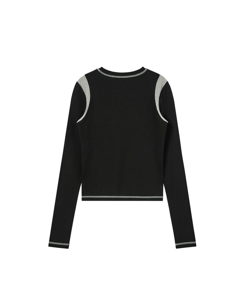 REST&RECREATION Coloration Top - Black