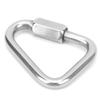 Triangular Quick Link Stainless Steel Triangular Quick Screw Lock Carabiner for Mountaineering