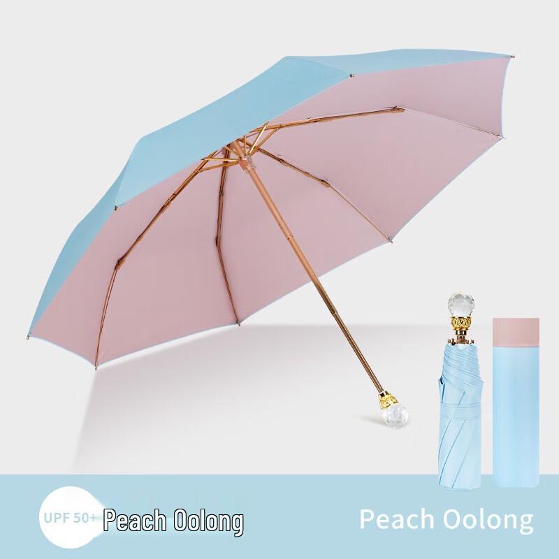 

Elegant Crystal Handle UV Protection Foldable Umbrella