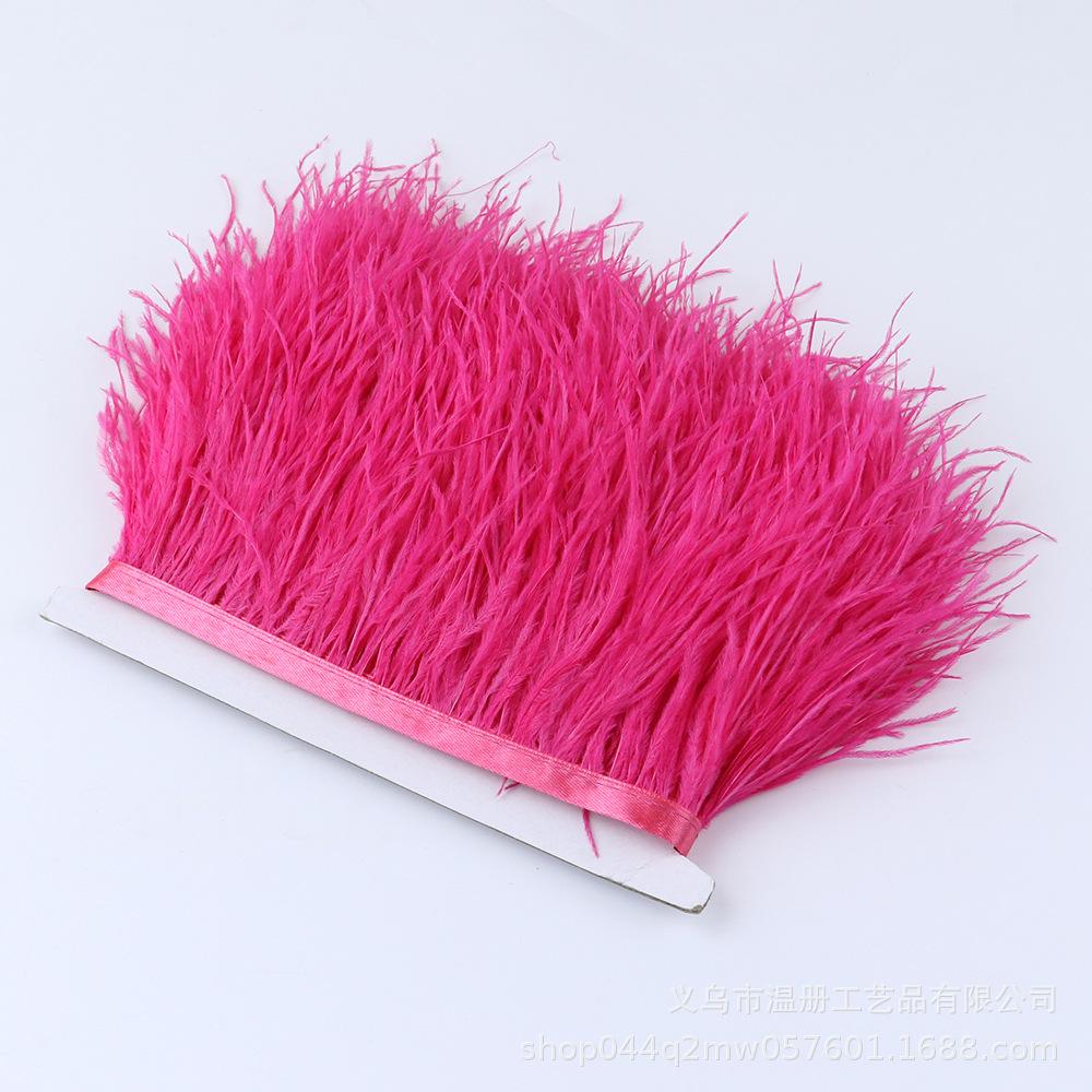 8-10Cm Ostrich Hair Cloth Edge Various Colors Optional Feather Lace Clothing Earrings Diy Decoration