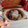 Santa Claus Chimney Doormat Funny Visual Illusion Decorative Floor Mat for Front Door Entryway Indoor Outdoor Holiday Decor