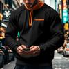 Pánské Fleece Stojáček Mikiny Mikiny Pulovr Kapsa Splice Dlouhý rukáv Poloviční zip Sportovní Slim Fit Ležérní Bez kšiltovek Mikiny Topy