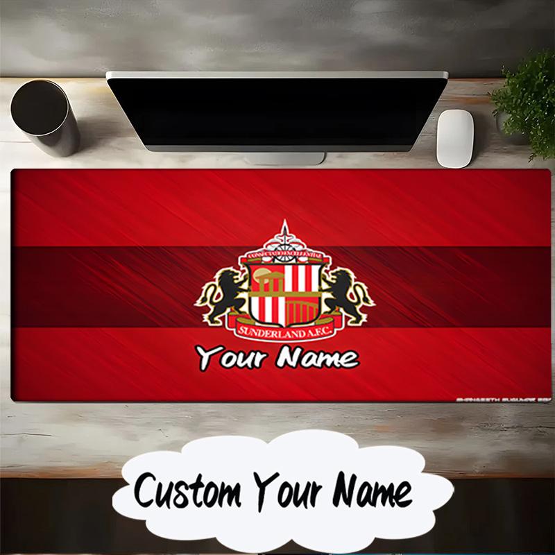 Custom Name Mouse Pad Sunderland Football Mouse Pad, Gaming Mouse Pad, Keyboard Pad, Desk Decor for Computer Notebook Fan Birthday Gift