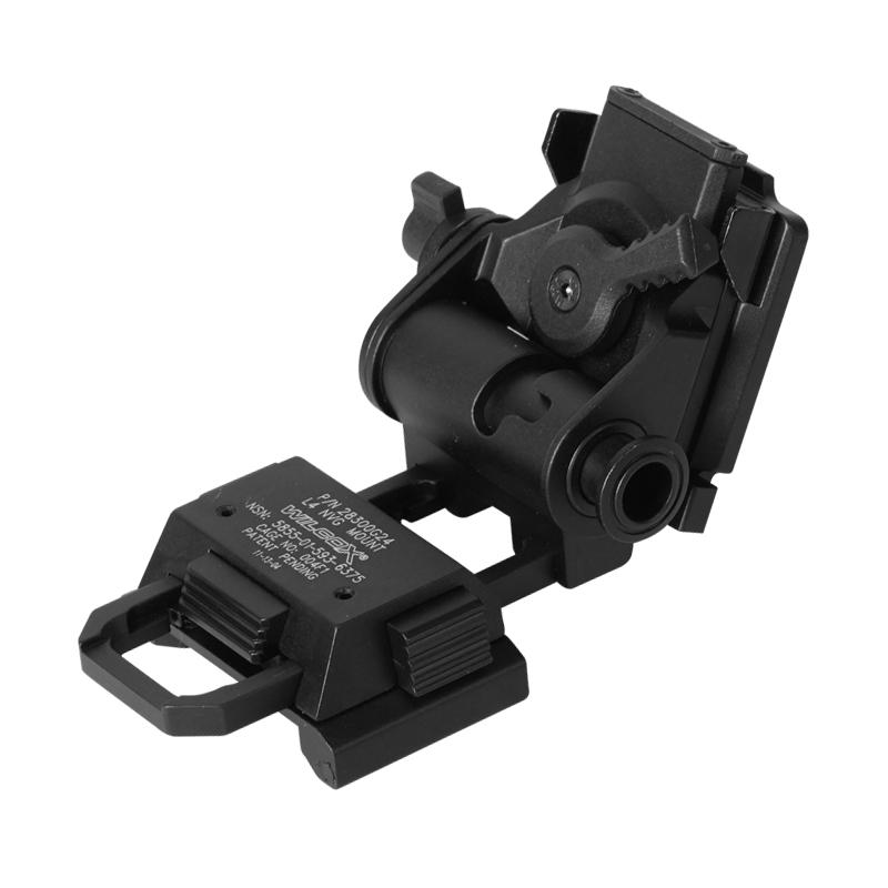BOOIU Metal/Nylon L4G24 NVG Hjelmmonteringsholder til PVS15/18 GPNVG18 Brille Natkikkert Støtte Udendørs Taktisk Hjelmbeslag