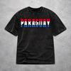 Paraguay Flag Washed T Shirt Vintage Streetwear Men Women  Hiphop T-Shirts Short Sleeve