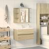 Vidaxl Badezimmerschrank, Sonoma-Eiche, 80 x 20,5 x 64 cm