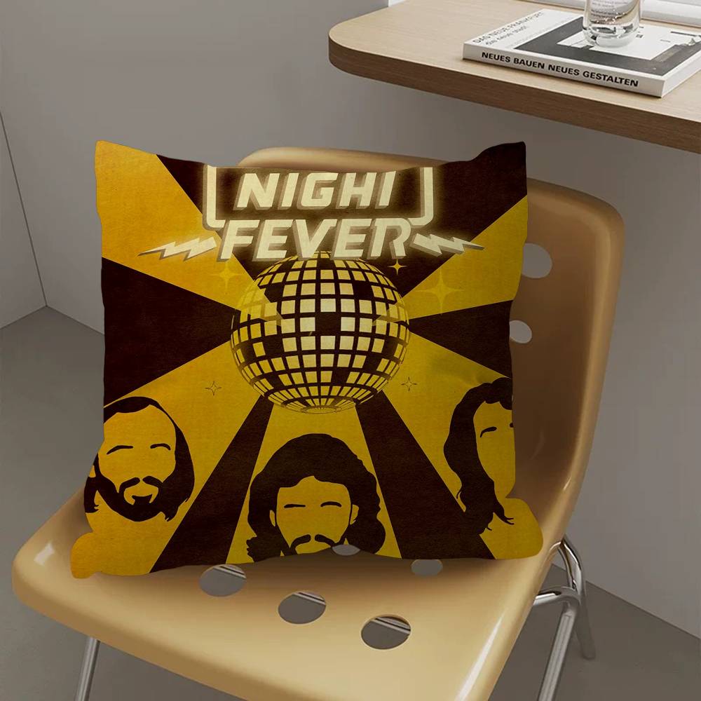 Bee Gees Singer Pillow Cover for Bedroom Room and Living Room Sofa Decorative Cushion Cover