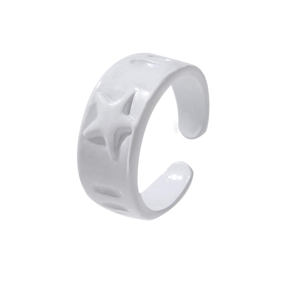 High-End Geometric Freshwater Pearl & Resin Ring - Light Luxury Style for Women