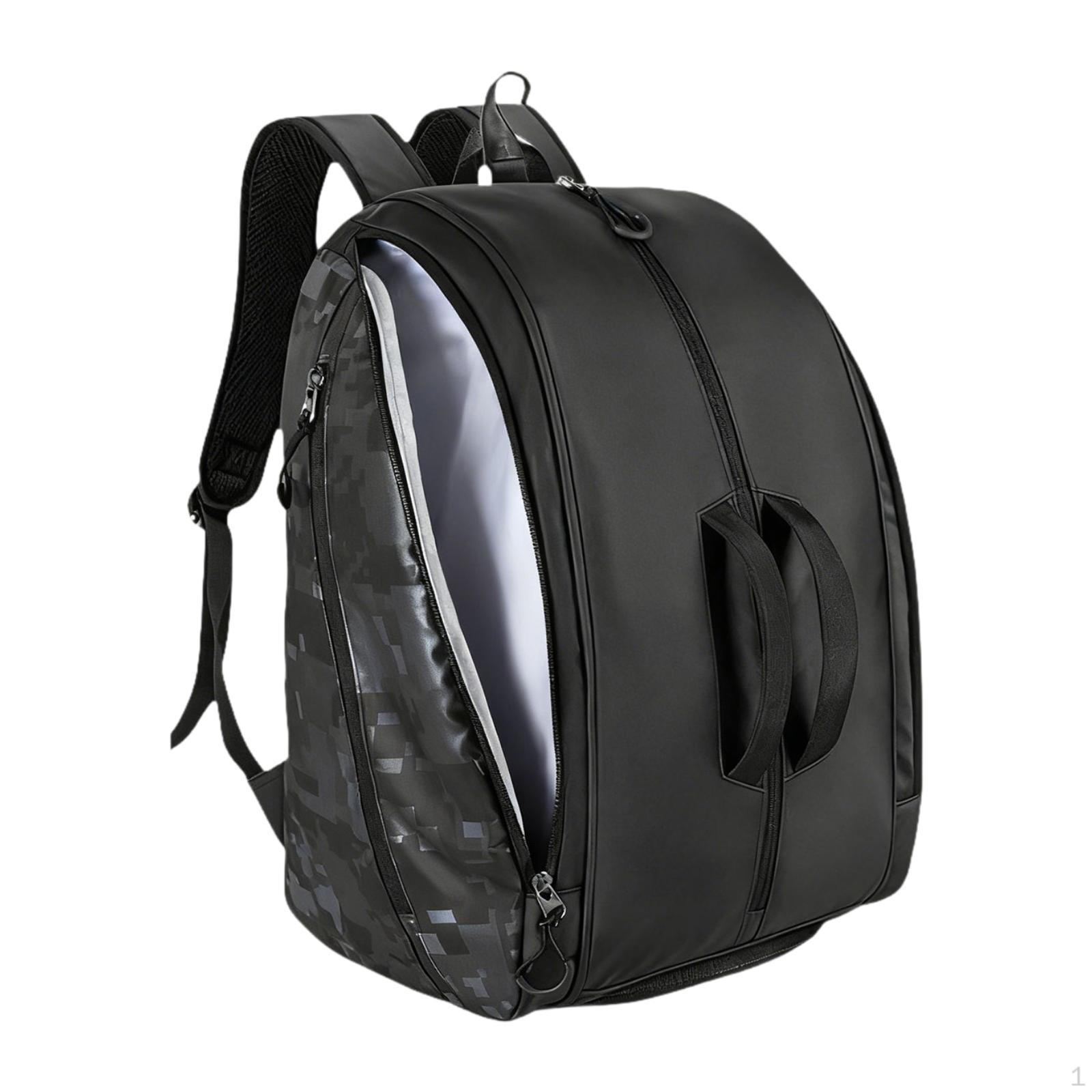 

Comfortable And Waterproof Pickleball Backpack with Shoe Compartment Racket Storage, for Women чёрный