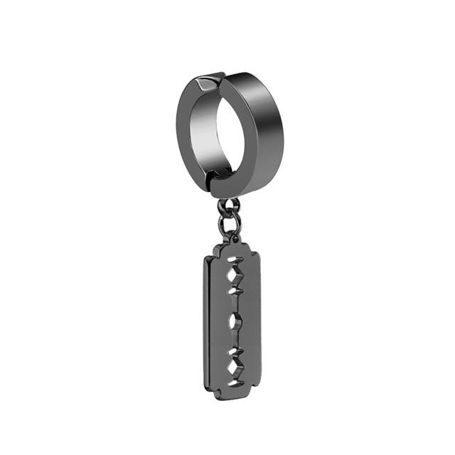 

Новые популярные 1 шт. серьги-клипсы из нержавеющей стали безболезненные для мужчин/женщин панк черные непирсинг поддельные серьги ювелирные изделия подарки