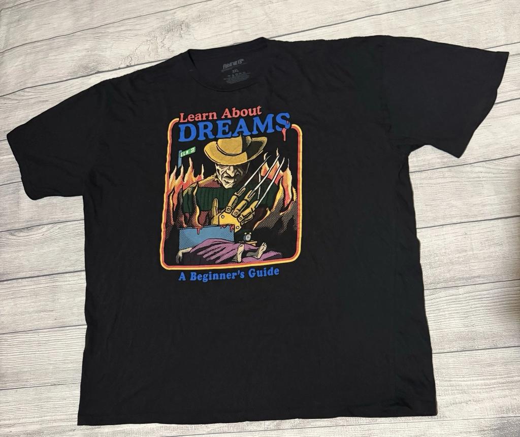 Friday the 13th Freddy Krueger Learn about Dreams T-shirt Size 3XL Horror Movie