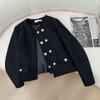 Spring & Autumn Korean Style Petite Versatile Round Neck Jacket for Women
