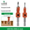 Orange Hexagonal Shank Woodworking Countersink Drill Bit for Hidden Screw Hole Making