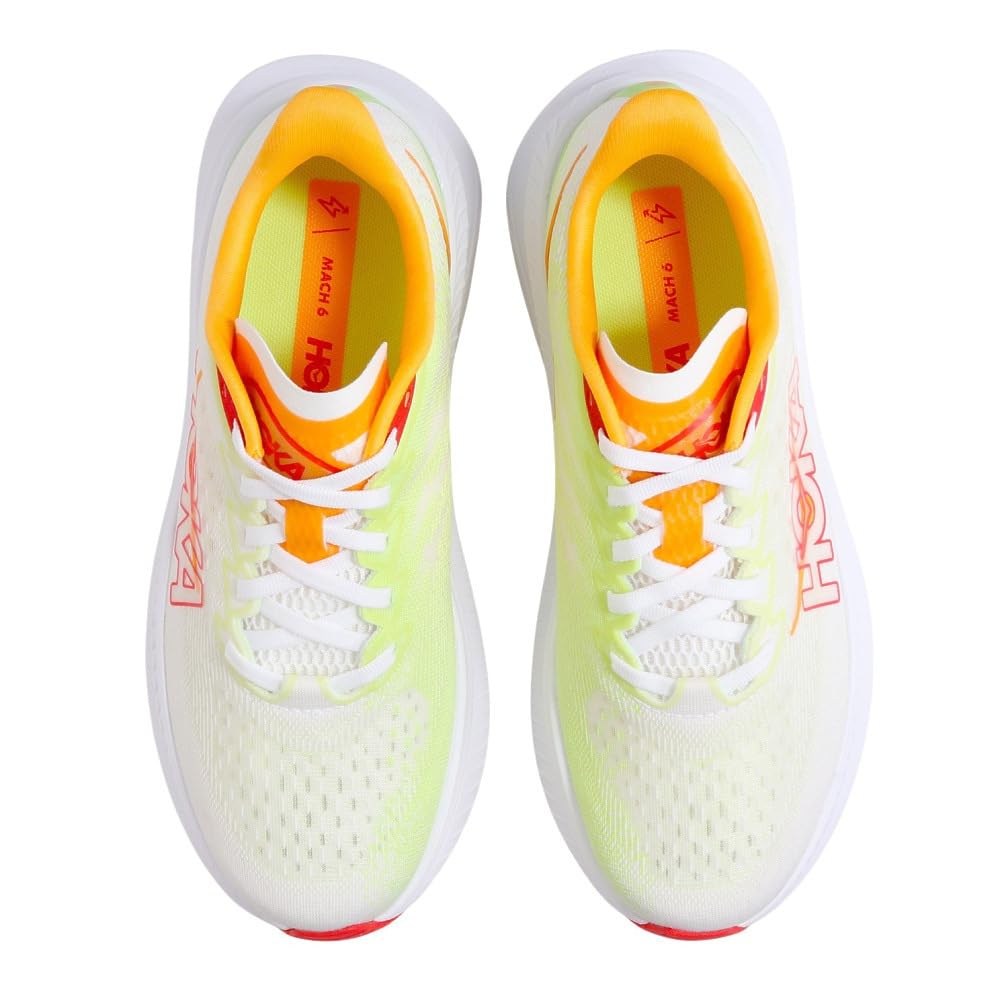 HOKA ONE ONE W MACH 6 WHITE LETTUCE / 23.0CM