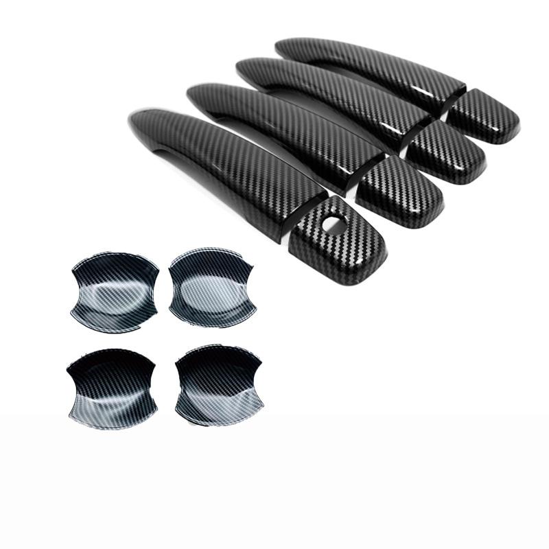 For Nissan Note E13    ABS carbonfiber Exterior Side Door Handle door Bowl sticker Cover Trim External accessories