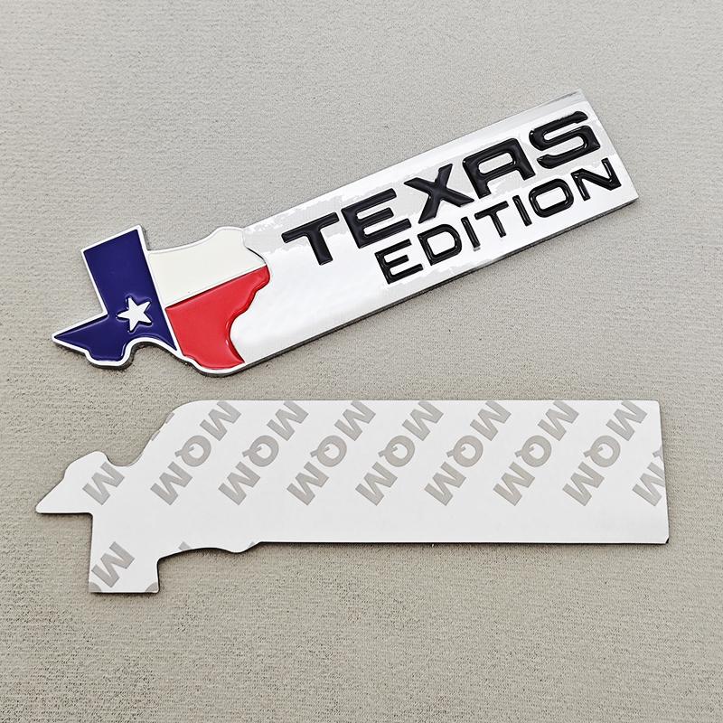 

1pc 3D Metal Car Sticker Logo TEXAS EDITION lone Star Rear Trunk Badg Fender Side Emblem Decals For Chevy GMC SILVERADO SIERRA