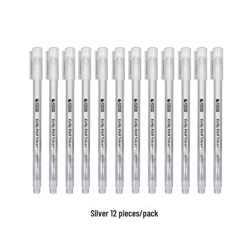STASTA Highlighter Pen 12-Color Set, Bright Picture Highlight and Dotting Pens