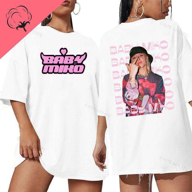 Camisetas Young Miko Latin Star Tshirt 90s New Female Tee Fashion Popular Shoujo Girl Style Unisex Music Graphic T Shirts