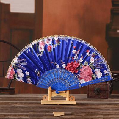 Evantai Evantai Dantela Evantai Pliabil Cadou Elegant Evantai De Dans Pânză De Mătase Plastică Imprimată
