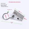 Heavy-Duty Stainless Steel Curtain Clip Hooks