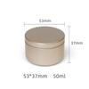 Colorful 50ml Round Aluminum Candle or Tea Storage Tin