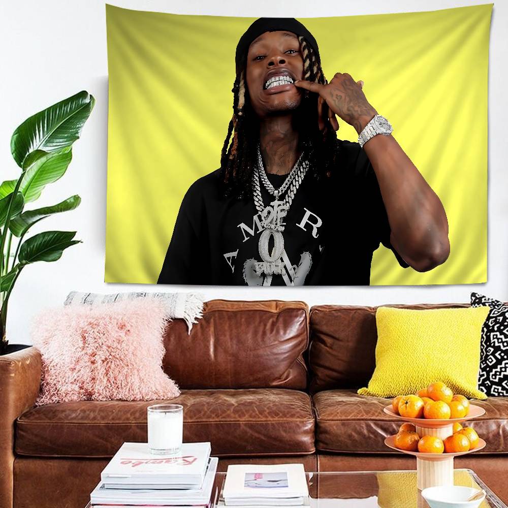 KKing Rapper Von Anime Tapestry Hanging Tarot Hippie Wall Rugs Dorm Home Decor