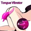 2-in-1 Tongue Vibrator, 30° Massage, 8 Powerful Stimulation Oral Sex Patterns, G-spot Stimulation Clitoral Nipple Vibrator Adult Rose Erotic Products