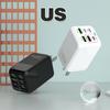 150W Multi-Port Charger: 3 USB + 3 PD Fast Charge, Euro & UK Standard