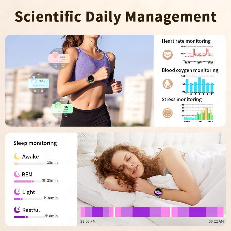 GPS Smart Watch Heart Rate Monitoring Bluetooth Call Outdoor Sports 1ATM Waterproof 1.39 Inch Screen Men Woman Smartwatch