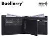 Baellerry RFID Anti Theft Protection Short Wallets for Men Vintage Design Business Card Holder Fashion Purse Cash Bags GZW