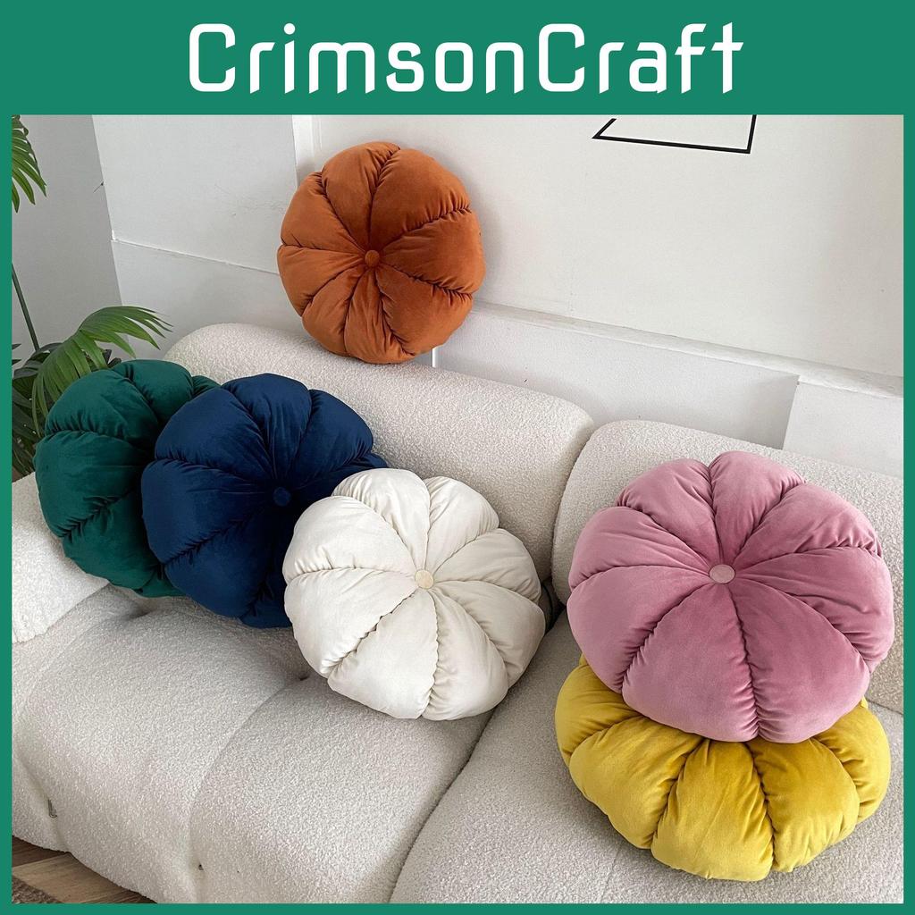 Scandinavian Style Pumpkin Cushion With Polyester Cover For Living Room And Office Decor