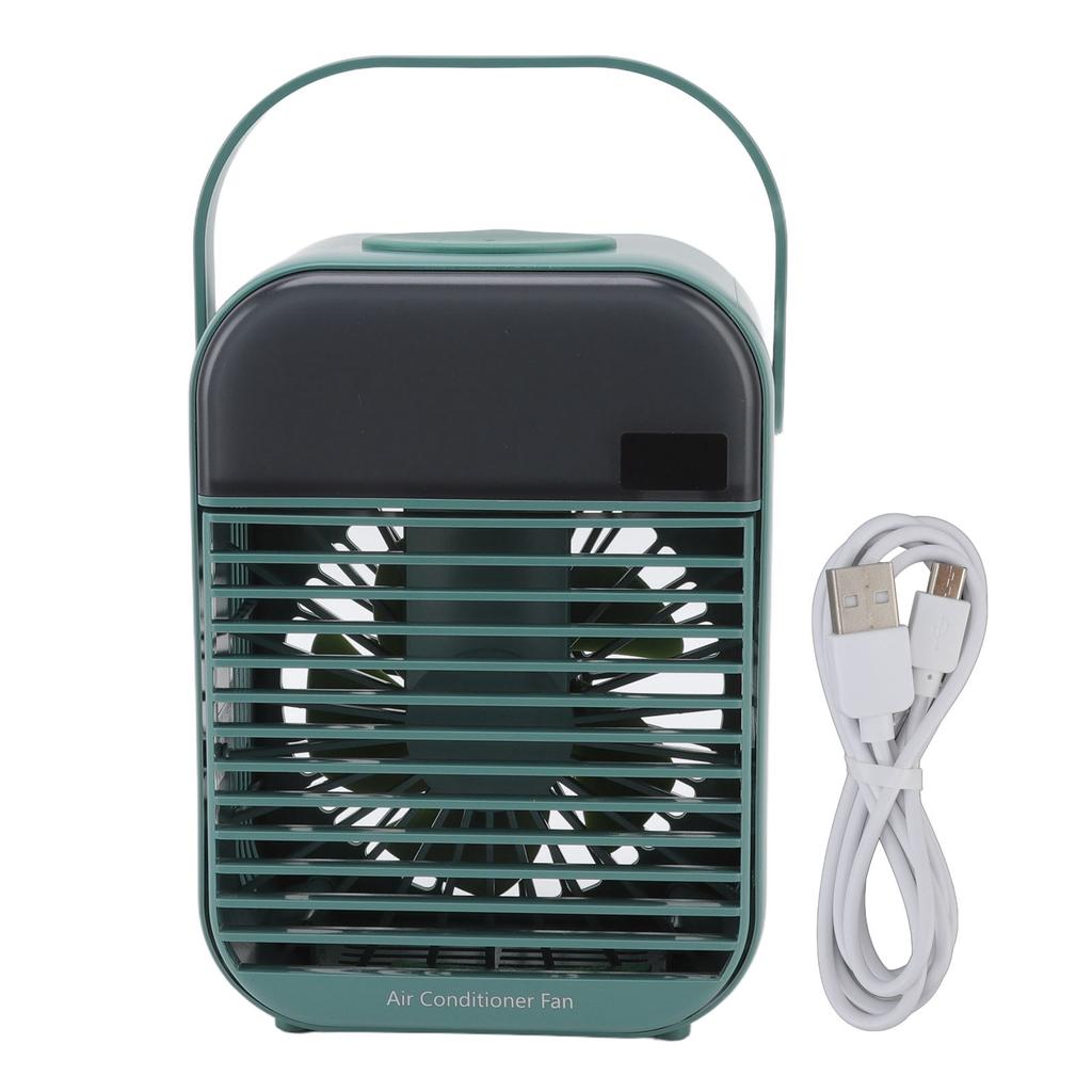 Portable   Conditioner Fan 3 Wind Speed Efficient Misting Low Noise USB   Conditioner Cooling Fan with Night Light