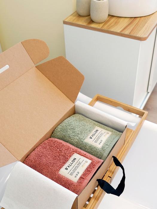 Songwol Towel Balon Towel Hotel Towel Face Towel 210g Coma 40 count 2p (5 colors) Gray