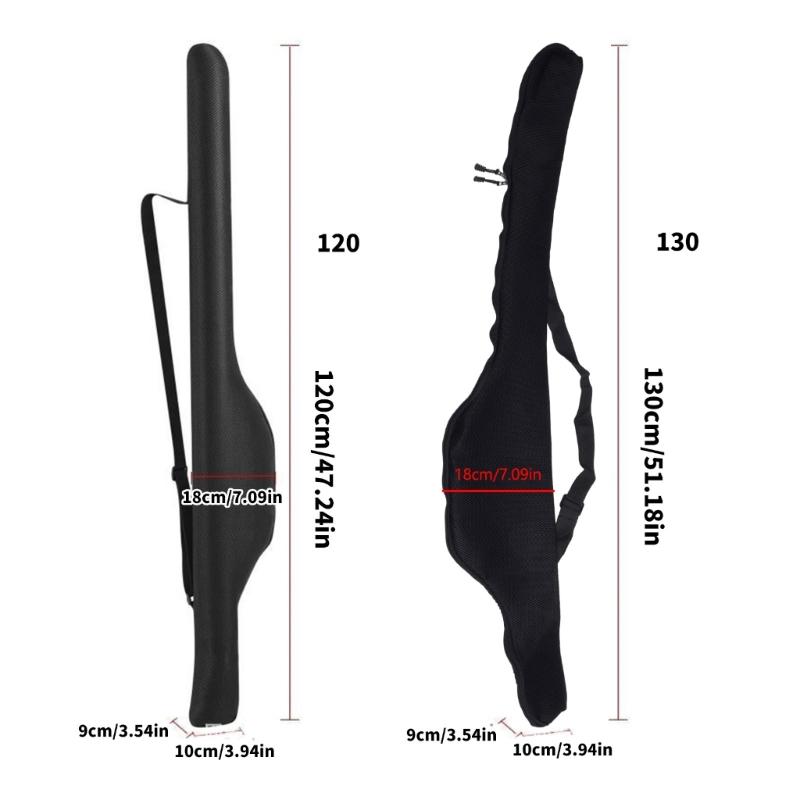 Fishing Poles Gear Tackle Tool Bag Folding Fishing Rod Reel Protective Pouches Breathable Meshes Storage Bag Easy to Use