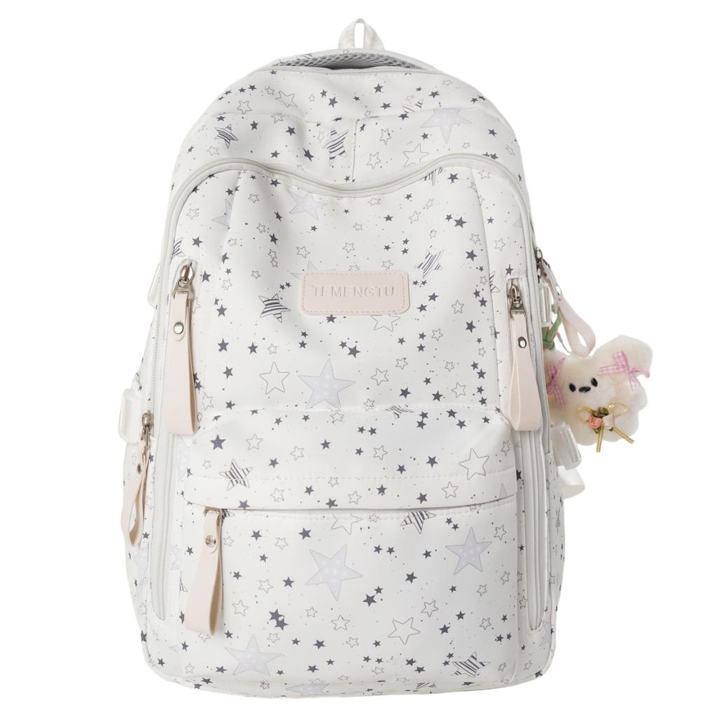 Schoolbag1011 New Fresh Schoolbag for Primary and Middle School Students Backpack College Student Backpack Forest Series Large Capacity Backpack