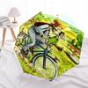 Pettson and Findus Print Folding Umbrella, Auto Open/Close, UV Protection, Windproof, Compact Travel Umbrella