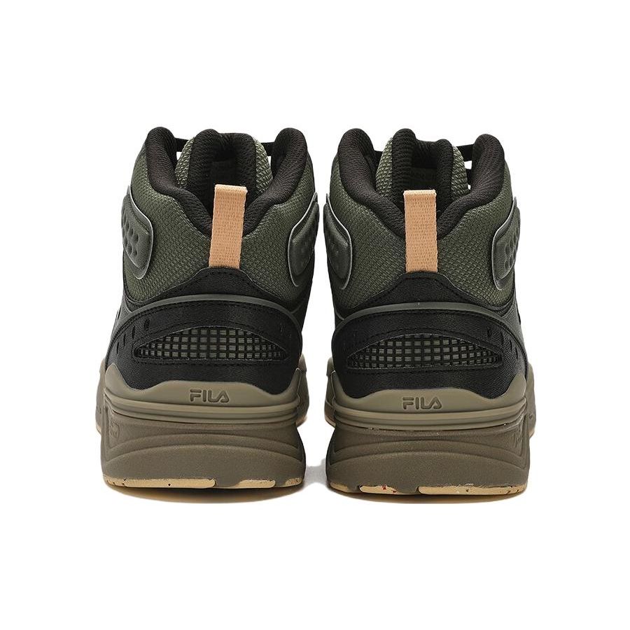 FILA Slam Mid Comfortable Versatile Durable Mid-Top Skate Shoes Men Skate Shoes Dark-Green F12M341212FBT