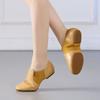 Genuine Leather Jazz Dance Shoes Tan Black Antiskid Sole Jazz Shoes High Quality Adults Dance Sneakers For Girls Women