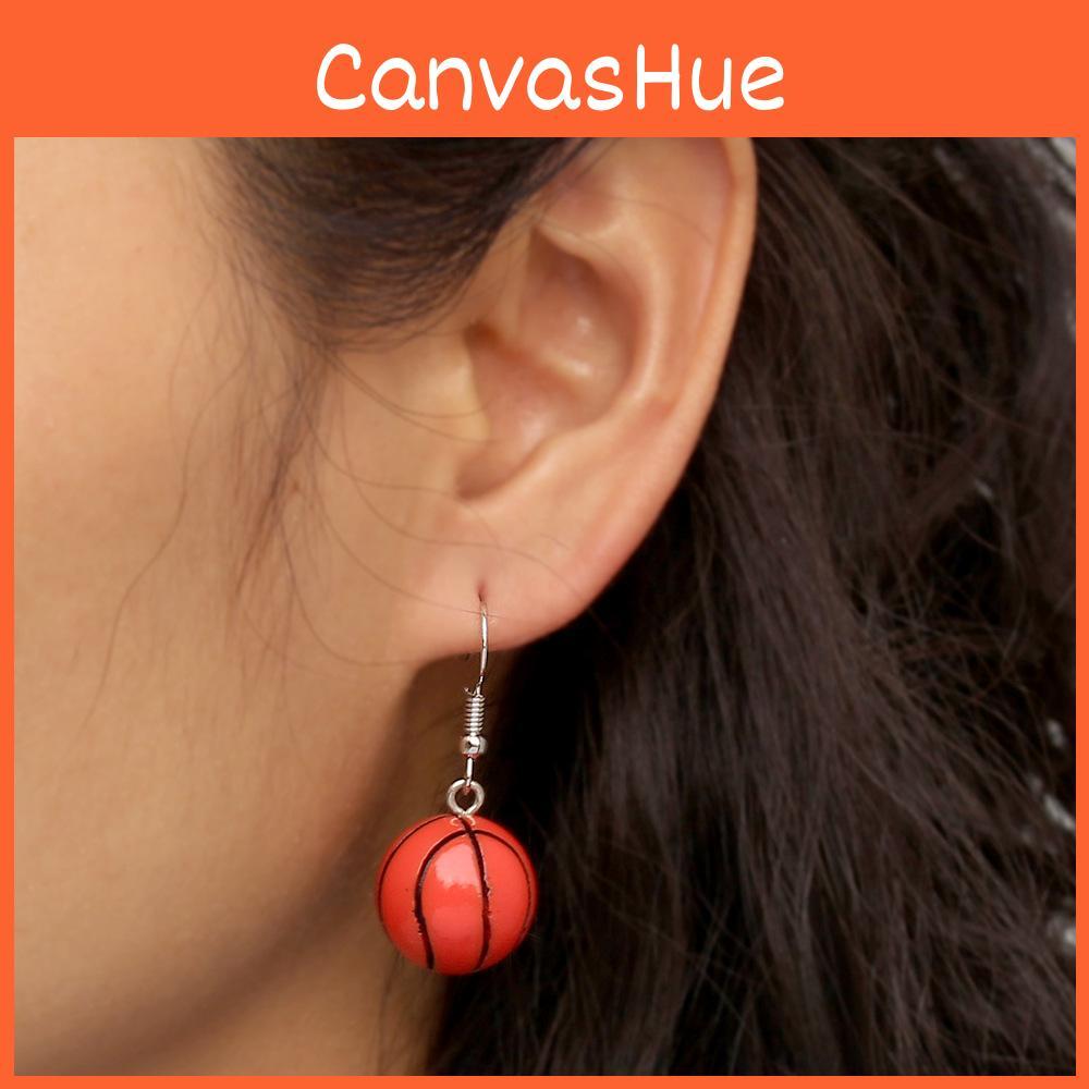 Creativity Resin Earrings With Basketball Design For Casual Or Wear Party