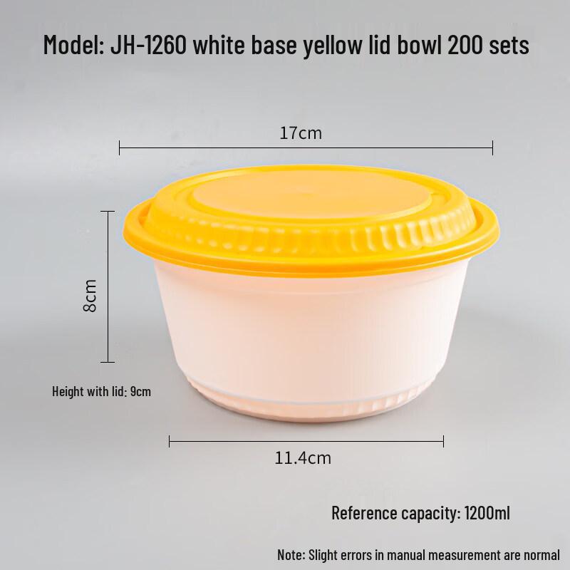 Disposable Food Grade Takeaway Bowls with Lids