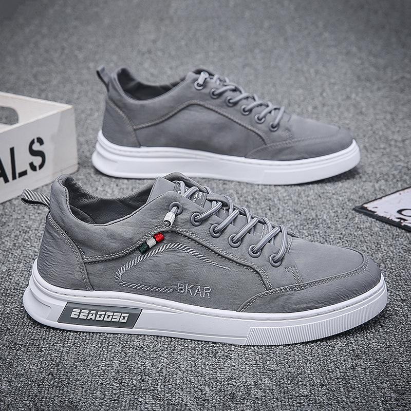 Fashion Cloth shoes men's 2024 summer breathable thin casual men's shoes anti odor board shoes lazy ice silk canvas shoes