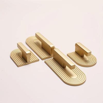 Modern Minimalist 16mm Golden Cupboard Door Knob Golden 32mm Furniture Handle Zinc Alloy Simple Lines Drawer Knob Shoe Cabinet