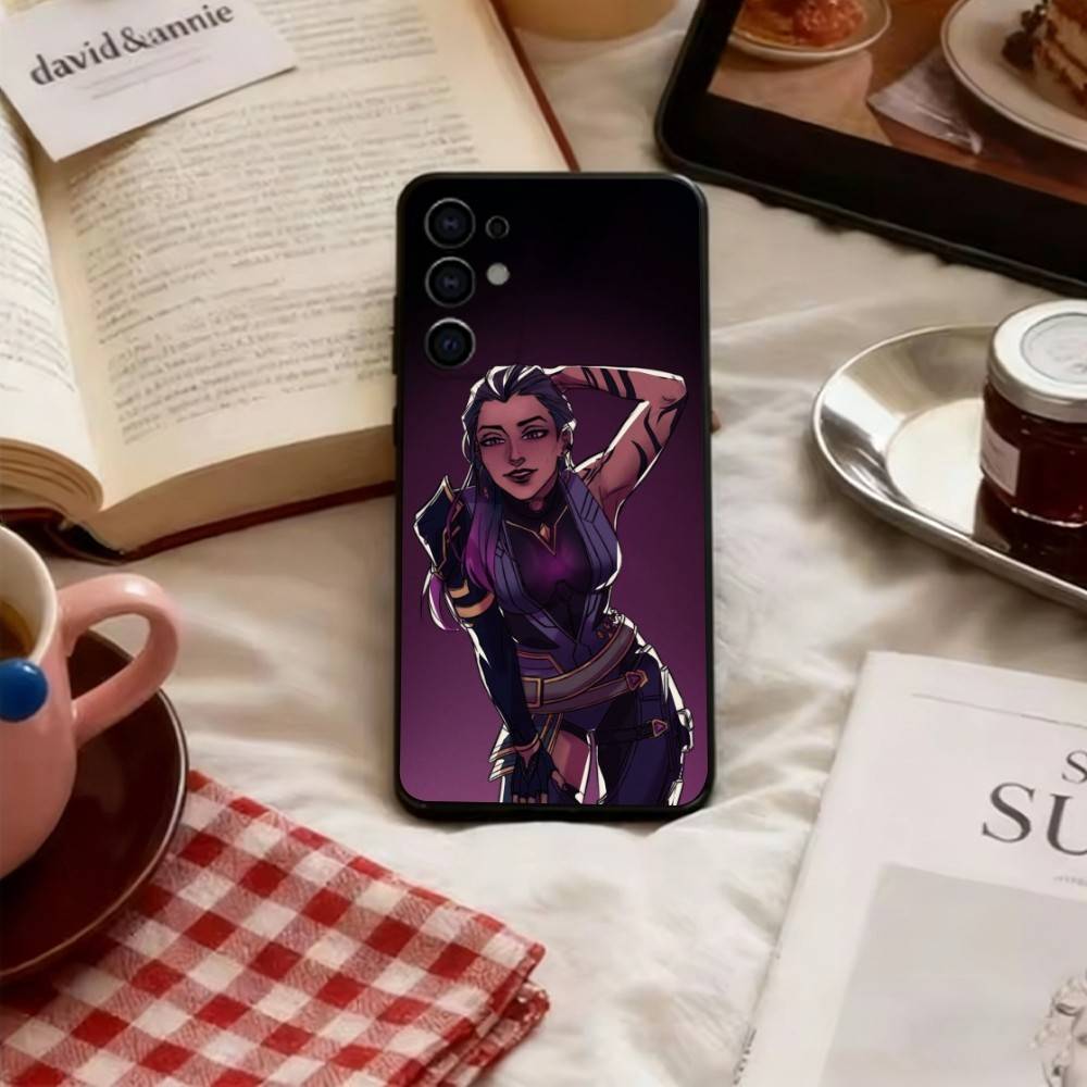 Reyna Valorant Handyhülle Weich Schwarz Für Samsung S25,S24,S21,S22,S23,S30,Ultra,S20,Plus,Fe,Lite
